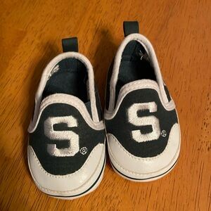 MSU infant slip on sneakers
